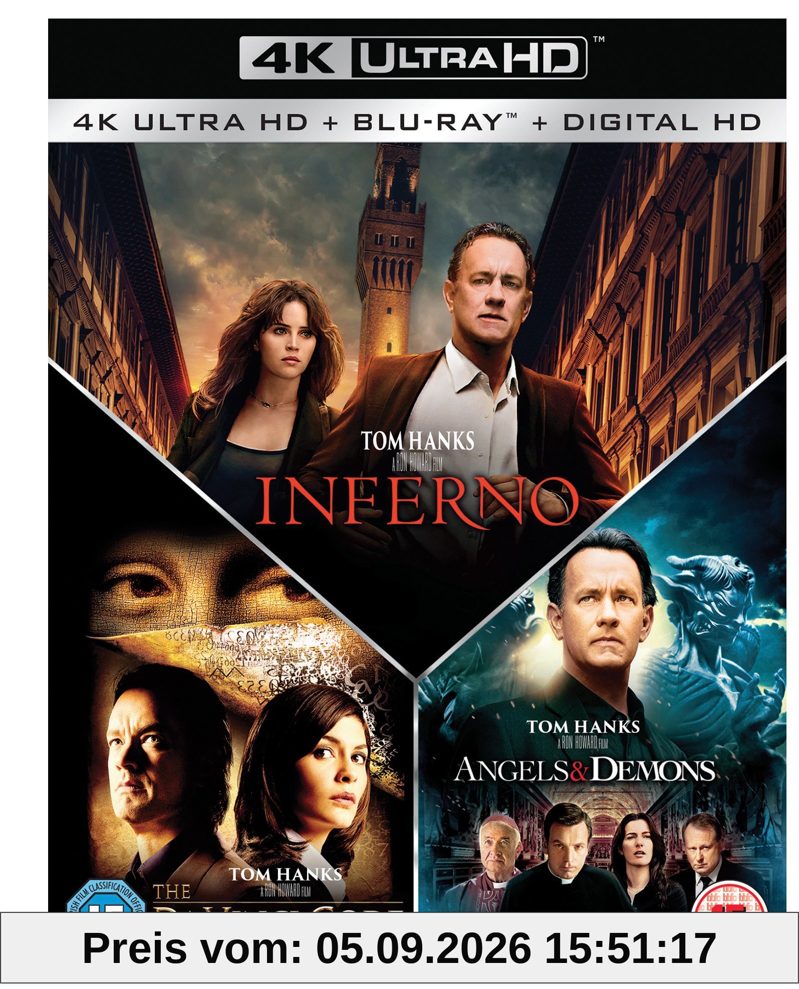 Angels & Demons / Da Vinci Code, the / Inferno - Set [Blu-ray]