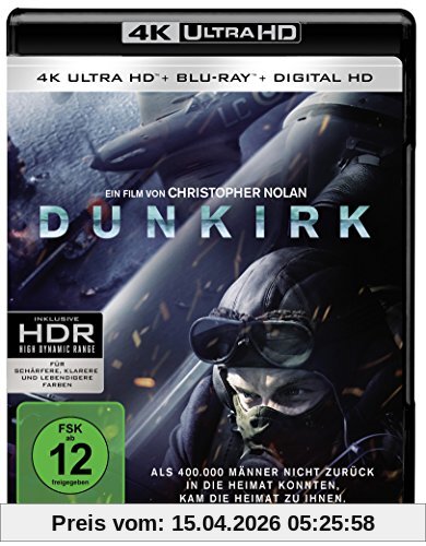 Dunkirk (4K Ultra HD + Blu-ray + Digital Ultraviolet)
