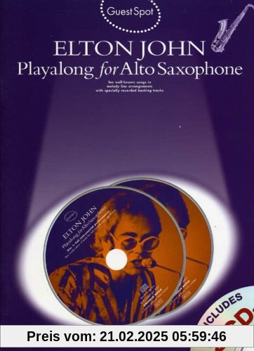 Guest Spot Elton John Playalong For Alto Saxophone Asax Book/2Cd