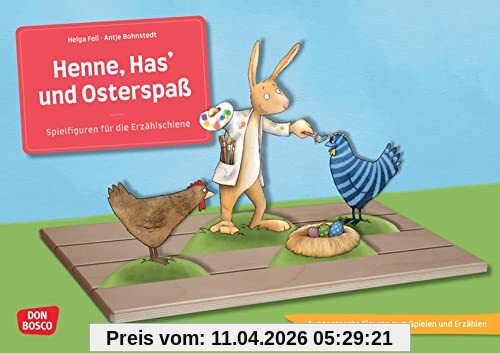 Henne, Has' und Osterspaß: Ausgestanzte Figuren zum Spielen und Erzählen. Gereimte Ostergeschichte für die Erzählschiene. Ostern feiern in Kita & ... die Erzählschiene: Bilderbuch-Geschichten)