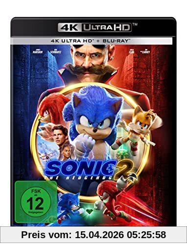 Sonic the Hedgehog 2 [4K Ultra HD] + [Blu-ray]