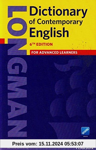 Longman Dictionary of Contemporary English 6 Paper and online