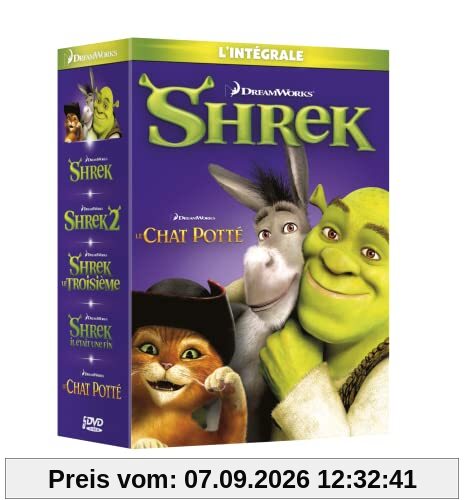 100% shrek - shrek 1 à 4 + le chat potté [FR Import]
