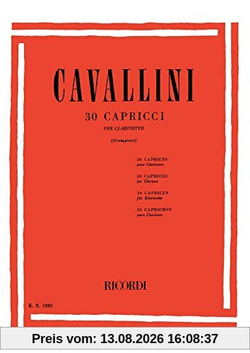 30 Capricci. Klarinette