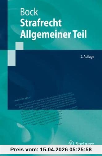 Strafrecht Allgemeiner Teil (Springer-Lehrbuch)