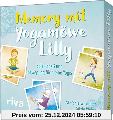 Memory mit Yogamöwe Lilly: Spiel, Spaß und Bewegung für kleine Yogis ab 3 Jahren. 60 Karten und ein Begleitbuch mit Spie