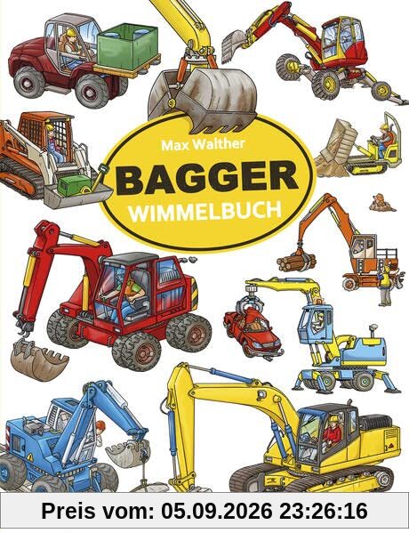 Bagger Wimmelbuch Pocket: Die praktische Pocket Ausgabe für unterwegs