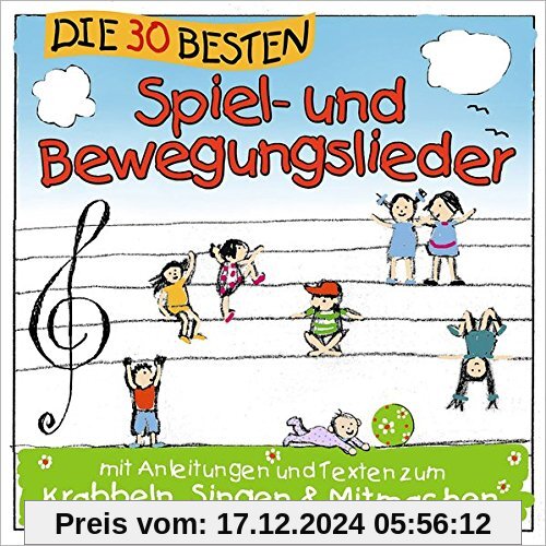 Die 30 besten Spiel- und Bewegungslieder -  Kinderlieder und Babylieder