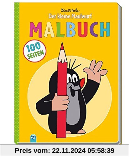 Der kleine Maulwurf Malbuch 100 Seiten