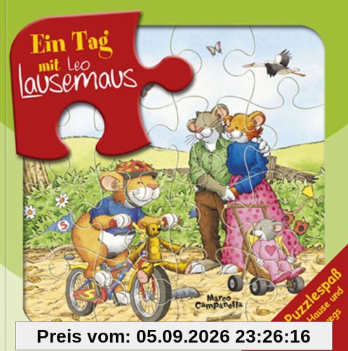 Ein Tag mit Leo Lausemaus: Puzzlebuch