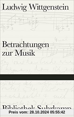 Betrachtungen zur Musik (Bibliothek Suhrkamp)