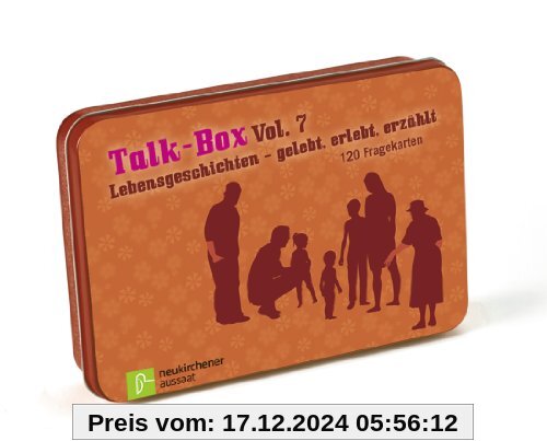 Talk-Box Vol. 7 - Lebensgeschichten - gelebt, erlebt, erzählt: 120 Fragekarten