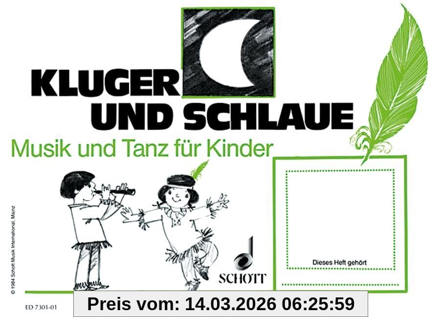 unbekannt Kluger Mond Und Schlaue Feder, (3. Halbjahr), Unterrichtswerk Zur Früherziehung (Musik Und Tanz Für Kinder - Erstausgabe)