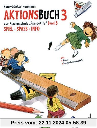 Piano Kids Aktionsbuch 3 zur Klavierschule Piano Kids 3