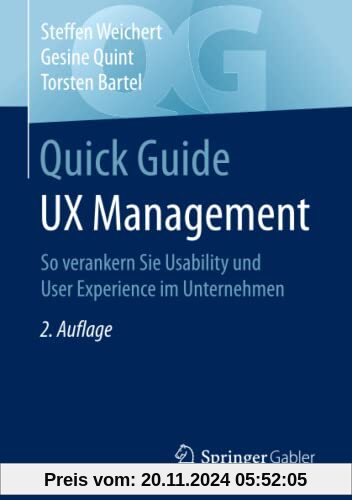 Quick Guide UX Management: So verankern Sie Usability und User Experience im Unternehmen