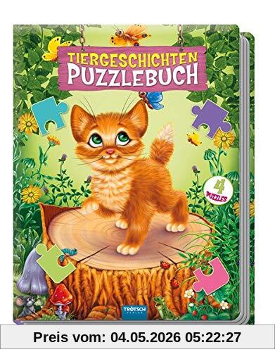 Puzzlebuch Tiergeschichten: 4 Puzzles, 12-teilig mit Farbvorlagen