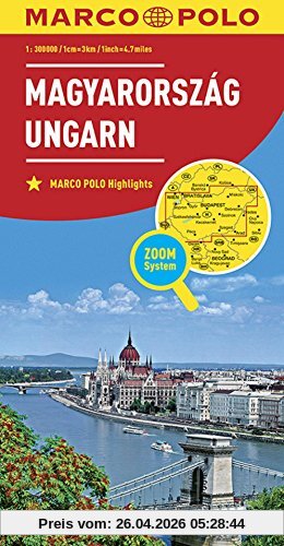 MARCO POLO Länderkarte Ungarn 1:300 000 (MARCO POLO Länderkarten)