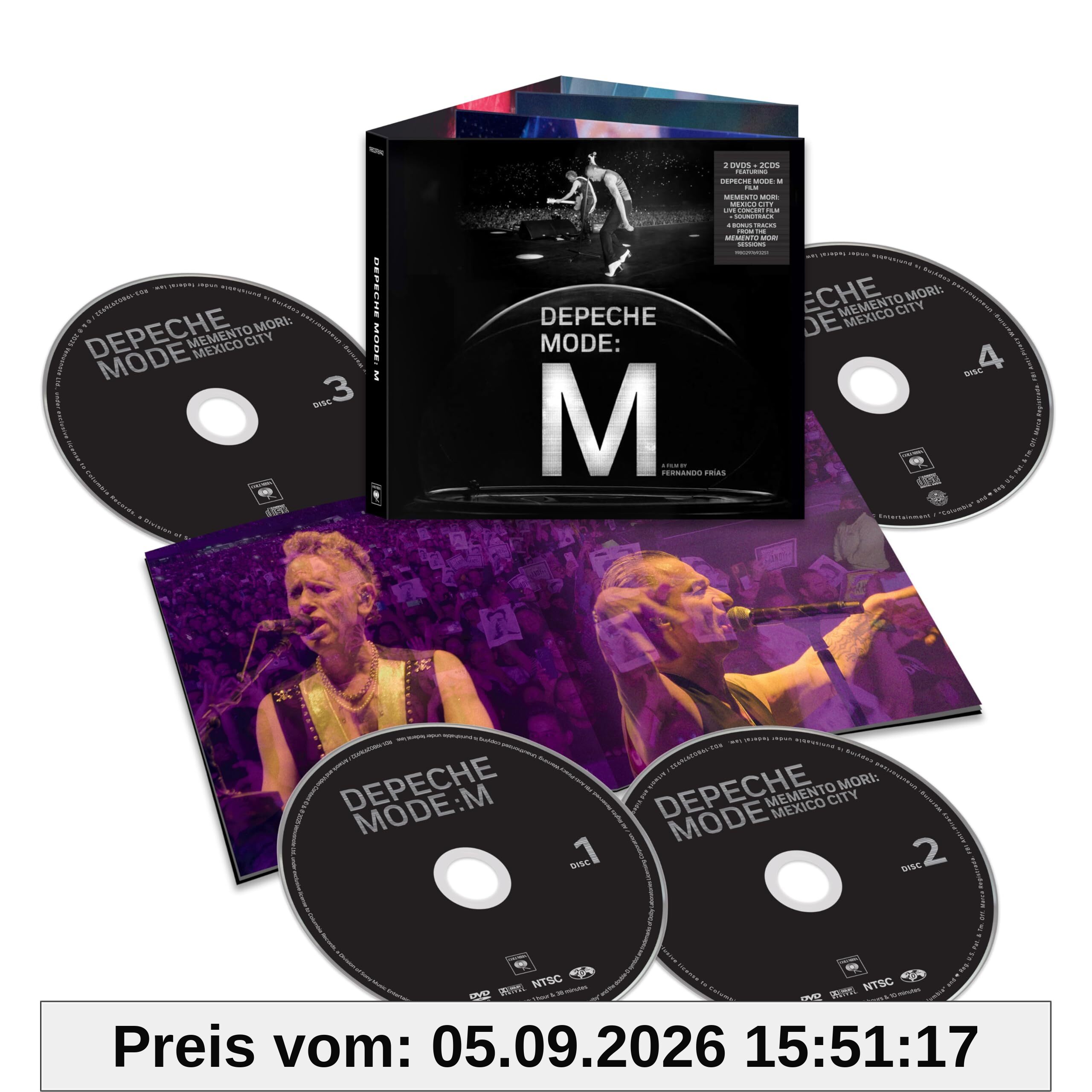 Depeche Mode: M auf 2 DVDs und 2 CDs