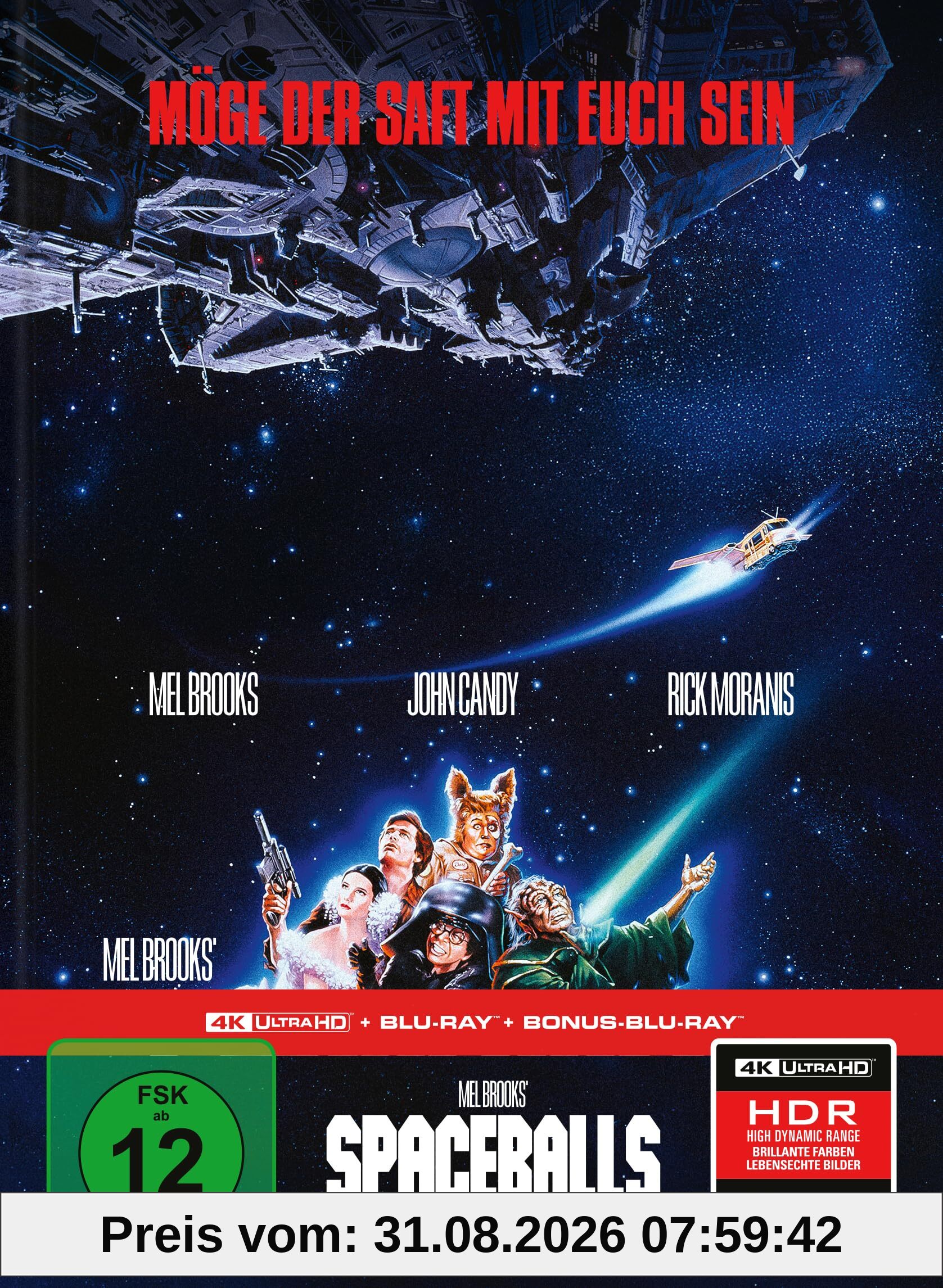Spaceballs - Mel Brooks’ verrückte Raumfahrt - Limitiertes 3-Disc-Mediabook (4K Ultra HD + Blu-ray + Bonus-Blu-ray)