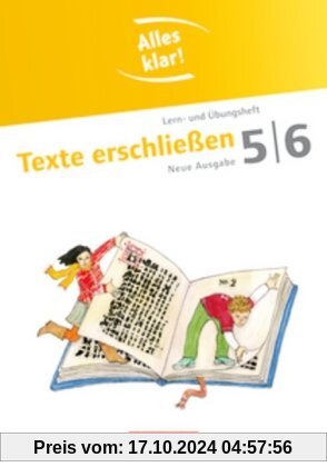 Alles klar! - Deutsch - Sekundarstufe I - Neue Ausgabe: 5./6. Schuljahr - Texte erschließen: Lern- und Übungsheft mit be