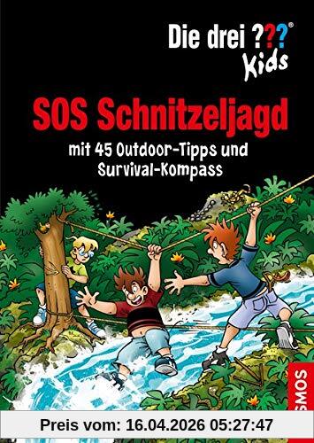Die drei ??? Kids, SOS Schnitzeljagd: mit 45 Outdoor-Tipps und Survival-Kompass