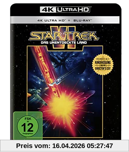 Star Trek VI - Das unentdeckte Land - 4K Ultra HD Blu-ray + Blu-ray (4K Ultra HD)