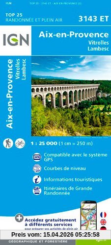 Aix-en-Provence 1 : 25 000: Vitrolles - Lambesc