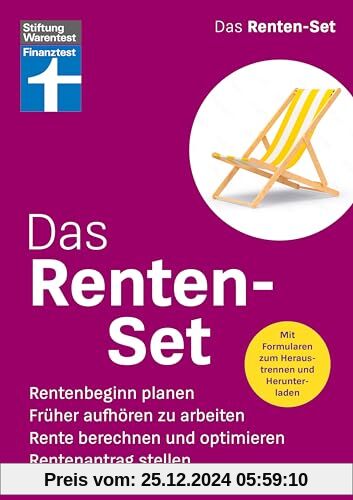 Das Renten-Set - Finanztest Rentenberatung: Rentenbeginn planen, Früher aufhören zu arbeiten, Rente berechnen und optimi