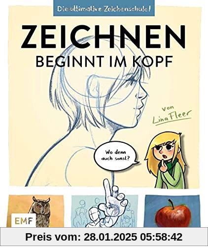 Zeichnen beginnt im Kopf – Die ultimative Zeichenschule von YouTube-Zeichnerin LinaFleer