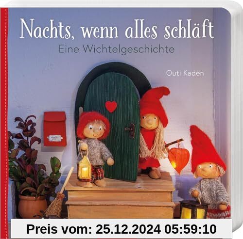 Nachts, wenn alles schläft: Eine Wichtelgeschichte: Bezauberndes erstes Pappbilderbuch zum Thema Wichteltür für kleine W