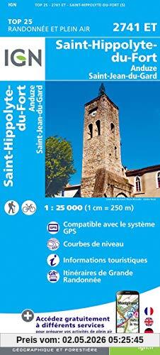Saint-Hippolyte-du-Fort.Anduze Saint-Jean-du-Gard 1:25 000