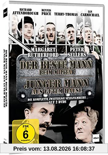 Der beste Mann beim Militär (Private's Progress) + Junger Mann aus gutem Hause (I'm All Right, Jack!) Die kpl. Spielfilmreihe mit Peter Sellers und MISS MARPLE (Margaret Rutherford)