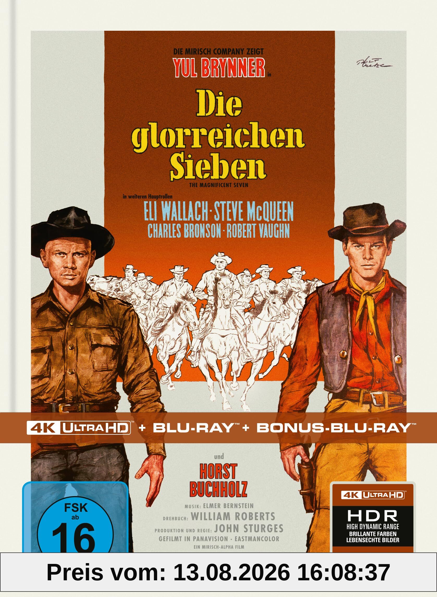 Die glorreichen Sieben - Limitiertes Mediabook (4K Ultra HD + Blu-ray + Bonus-Blu-ray)