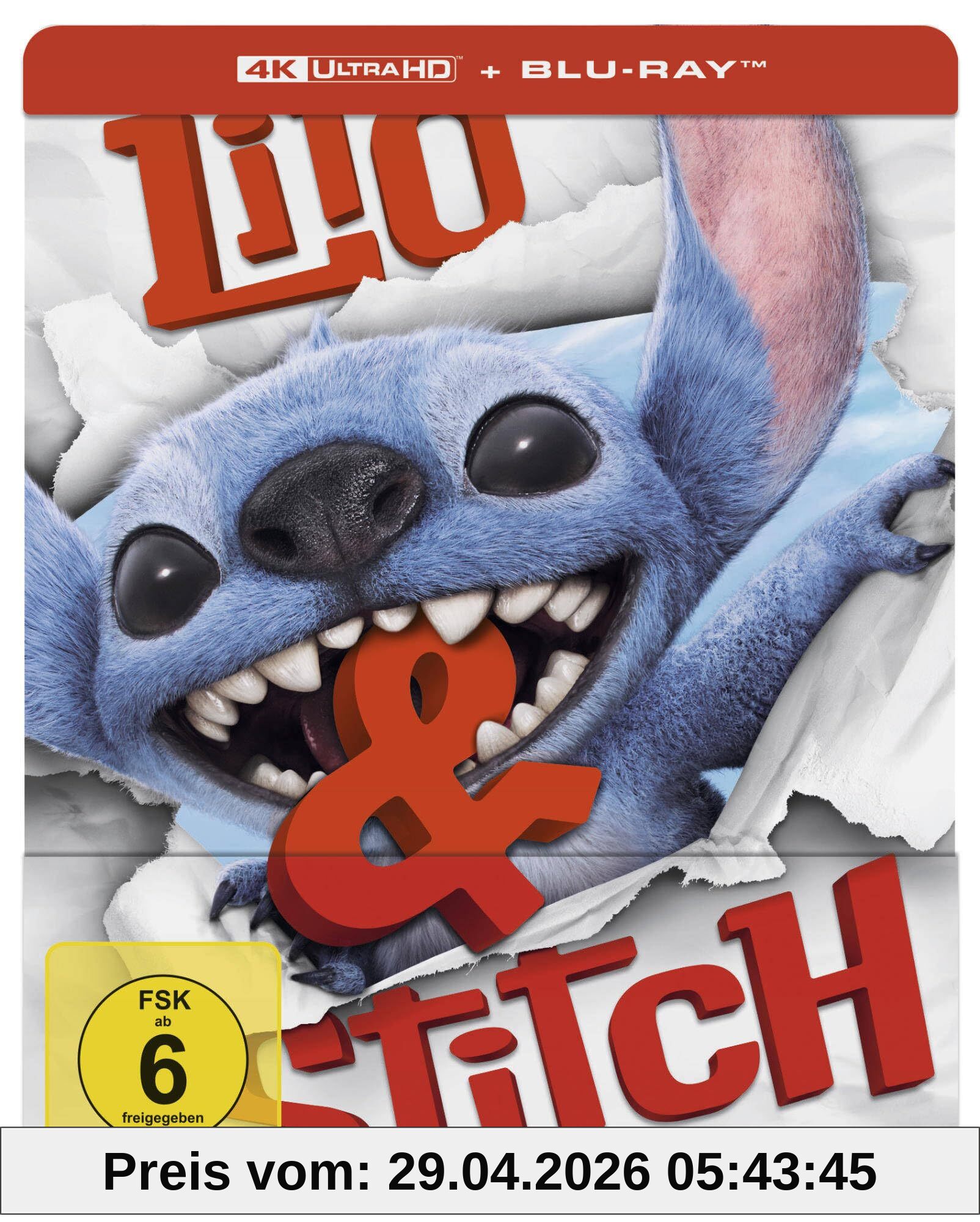 Lilo & Stitch (Live Action) - Limitiertes Steelbook (4K UHD + Blu-ray)