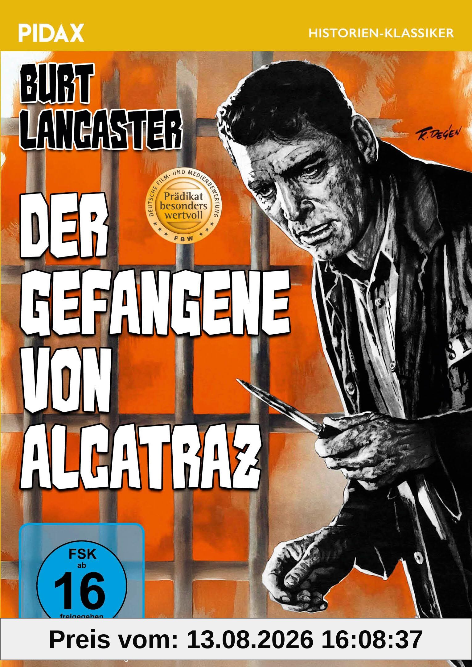 Der Gefangene von Alcatraz (Birdman of Alcatraz) / Mit dem Prädikat BESONDERS WERTVOLL ausgezeichneter Kultfilm mit Starbesetzung (Pidax Historien-Klassiker)