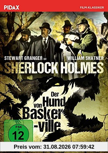 Sherlock Holmes: Der Hund von Baskerville (The Hound of the Baskervilles) / Spannende Sherlock-Holmes-Verfilmung mit Stewart Granger und William Shatner (Pidax Film-Klassiker)