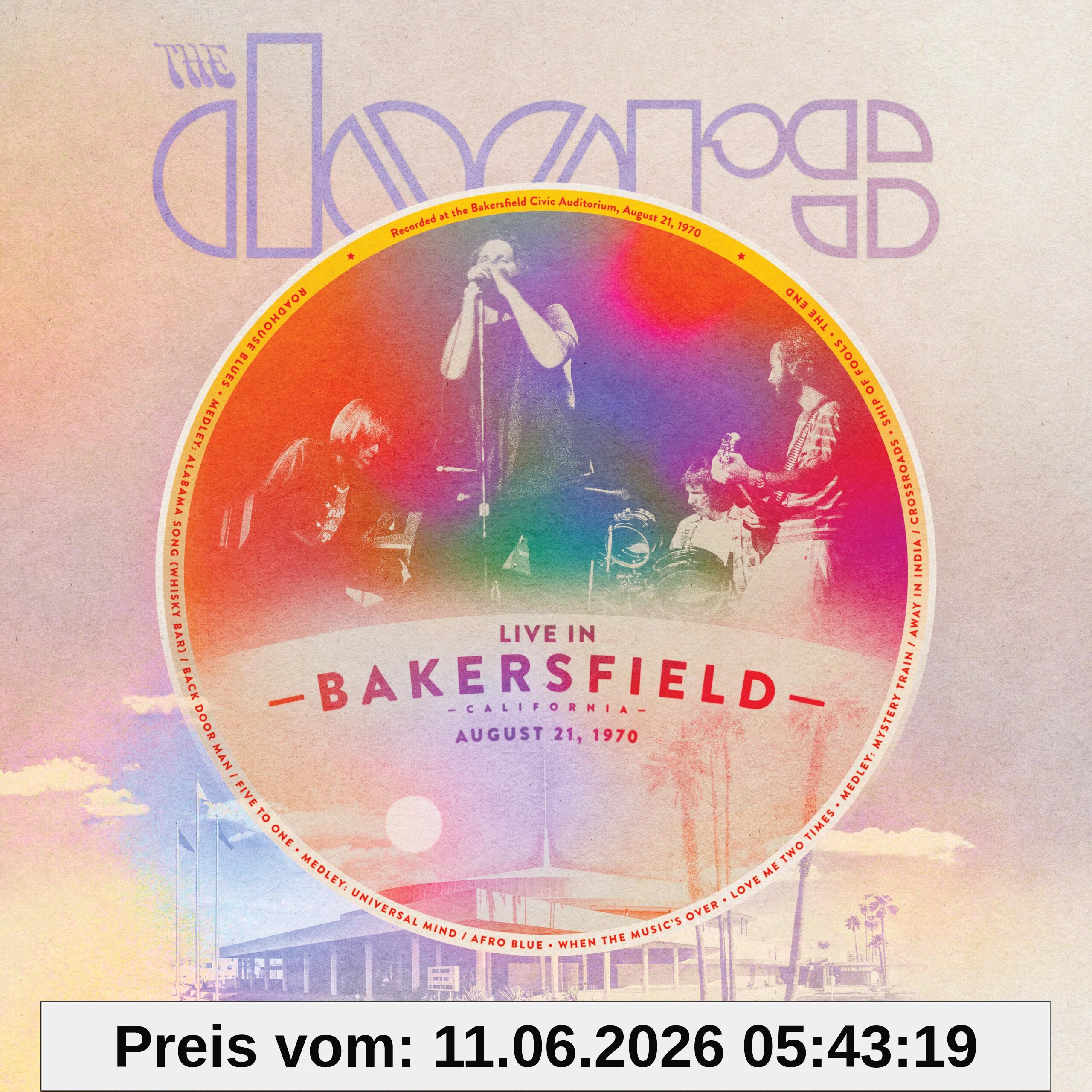 The Doors Live In Bakersfield Rsd Black Friday 2023 Cd