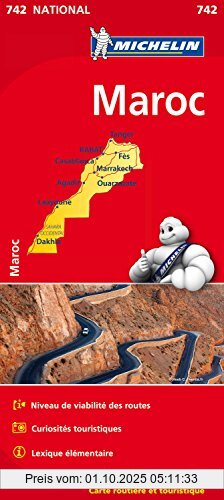 Michelin Marokko: Straßen- und Tourismuskarte Frankreich 1:1.000.000 (Michelin Nationalkarte)