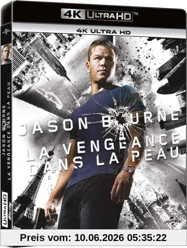 Jason bourne : la vengeance dans la peau 4k ultra hd [Blu-ray] [FR Import]