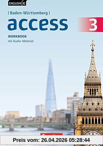 English G Access - Baden-Württemberg / Band 3: 7. Schuljahr - Workbook mit Audio-CD