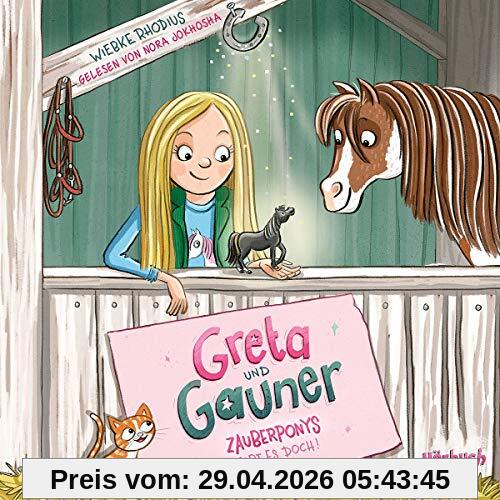 Wiebke Rhodius: Greta und Gauner – Zauberponys gibt es doch! (Hörbuch)
