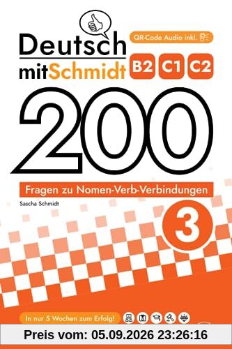 200 Fragen zu Nomen-Verb-Verbindungen 3 (B2, C1, C2) - Deutsch mit Schmidt