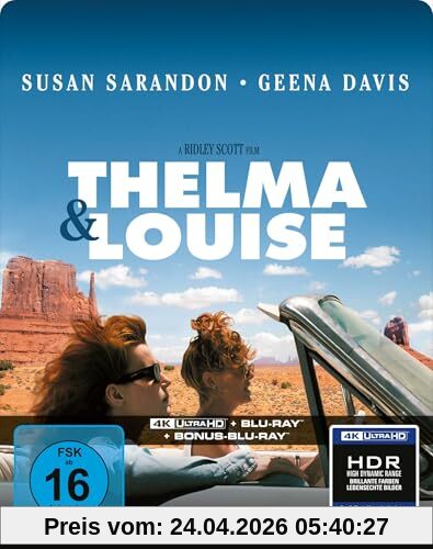 Thelma & Louise - Limitertes SteelBook® (4K Ultra HD + Blu-ray + Bonus-Blu-ray) im Quarterslip