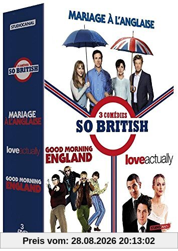 Coffret comédies so british : mariage à l'anglaise ; good morning england ; love actually [FR Import]