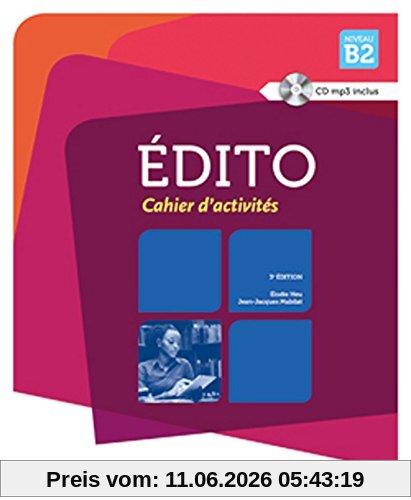 Elodie Heu Edito, Niveau B2 , Cahier D'activités