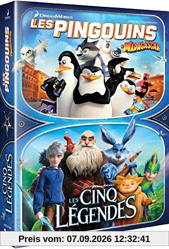 Coffret les pingouins de madagascar ; les cinq légendes [FR Import]