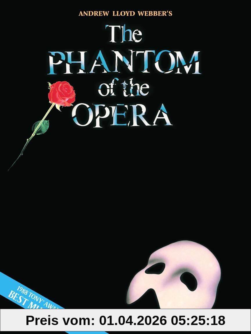 Andrew Lloyd Webber: Phantom of the Opera | Klavier Gesang Gitarre Songbook mit 9 Musical Songs aus The Phantom of the Opera | Piano Vocal Notenbuch ... (Melody in the Piano Part), Souvenier Edition