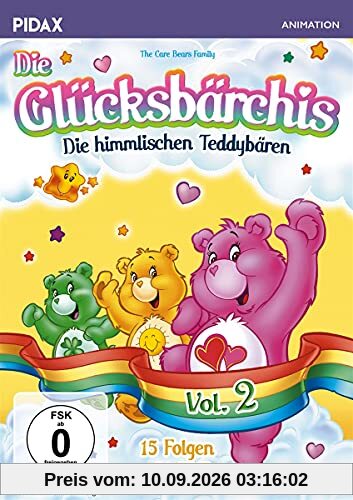 Die Glücksbärchis - Die himmlischen Teddybären, Vol. 2 / Weitere 15 Folgen der beliebten Kult-Serie (Pidax Animation) [2 DVDs]