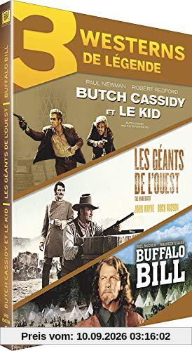 Coffret westerns de légende : butch cassidy et le kid ; les géants de l'ouest ; buffalo bill