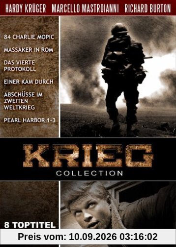 Krieg Collection (84 Charlie Mopic/Massaker in Rom/Das vierte Protokoll/Einer kam durch/Abschüsse im zweiten Weltkrieg/Pearl Harbor - Teil 1-3) [2 DVDs]